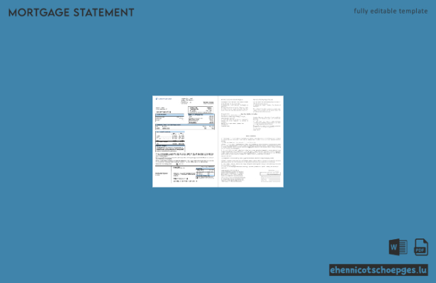 Beispielansicht eines Hypothekenauszugs der usbekischen KDB Bank in Word- und PDF-Formaten